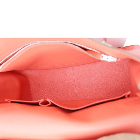 HERMES  Jypsiere 31 Taurillon Clemence Leather Messenger Bag Orange - Picture 10 of 12